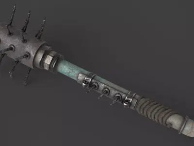 Modifiable Strike Weapon 05 Low-poly 3D model