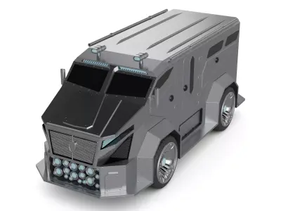 Cash Transport Vehicle 3D model purchase