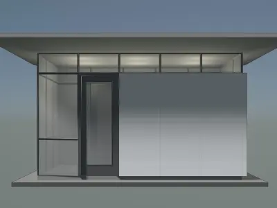 Security booth 24u06 3D model