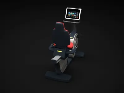 Cardio Fitness Equipment Collection 3D Model Pack