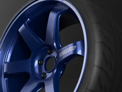 TE37 Ultra Track Edition II Low-poly 3D model