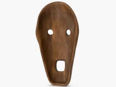  African Congo Mask 5 Wood 