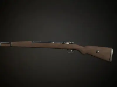 Kar 98k german ww2 rifle Low-poly 3D model