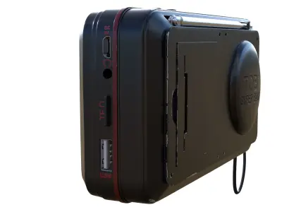 Radio 3D model get