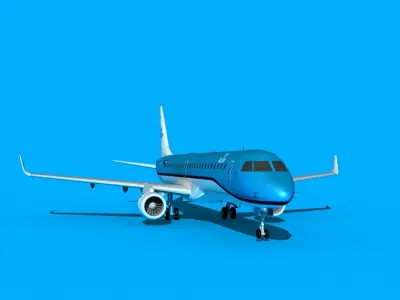 Embraer Emb-190 KLM City Hopper 3 3D model