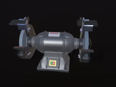 Grinding Machine PBR low-poly  Low-poly 3D model