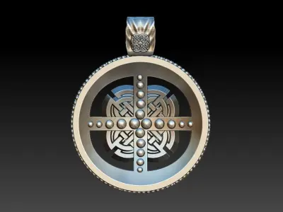 viking knot pendant 3D print model