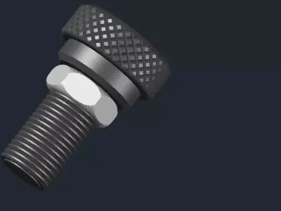 BOLT VS NUT 3D model