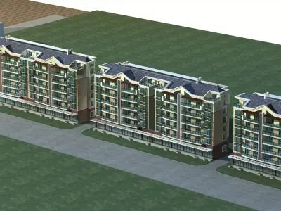 Multi Residential 3D model 16