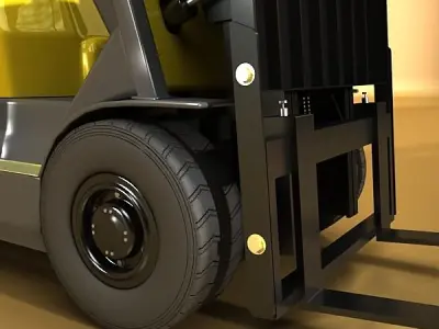 Forklift High Detail 3D model