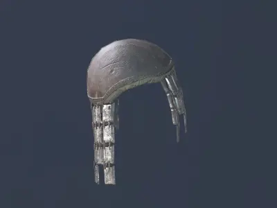 Leather Pauldron Low-poly 3D model