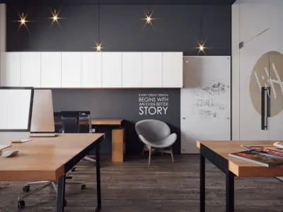 Small Industrial office  3D model