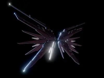 Robot Wings Low-poly 3D model purchase