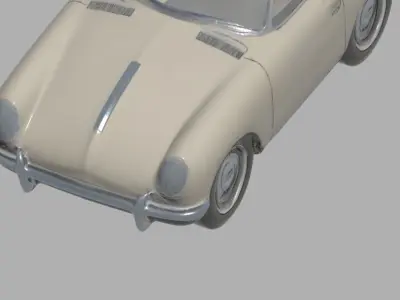 Classic Porsche 3D model