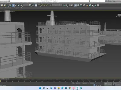Bangladeshi launch Low-poly 3D model