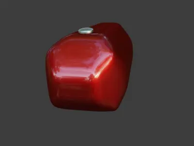 Bike Petrol Tank Low-poly 3D model