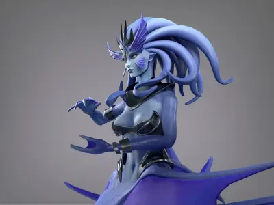 Siren Low-poly 3D model
