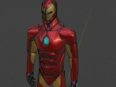 Iron man invincible - MARVEL Low-poly 3D model
