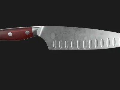Kitchen Knives Pack PBR Game-Ready Low-poly 3D model