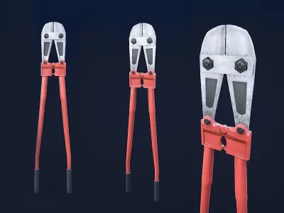 Bolt Cutter 1 Plus 1 PBR Game Ready Low-poly 3D model