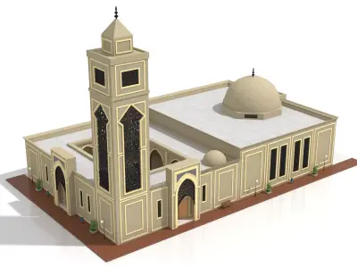 Mosque 3D model get