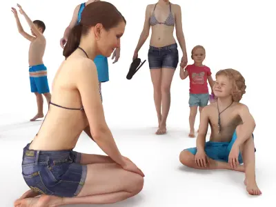 Beach Collection x12 3D model