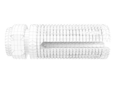 Plastic dowel 3D model