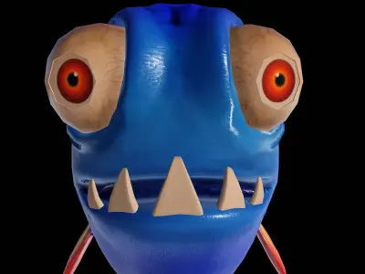 Mutant Deep Sea Fish - Low Poly PBR Low-poly 3D model