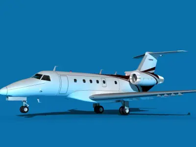 Embraer Praetor 500 V09 3D model