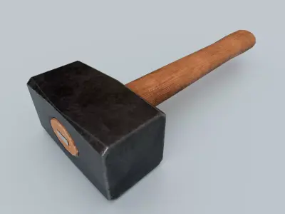 Sledgehammer Low-poly 3D model get
