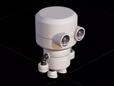 Valentine Cylinder Robot 3D model