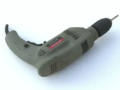 Drill Low Poly electric Low-poly 3D model