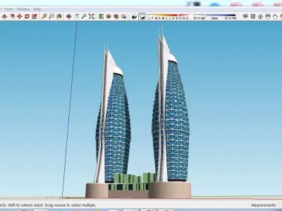 Sketchup Tower B3 Free 3D model