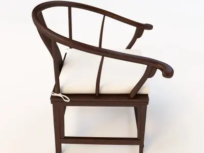 Antique Chinese Chair 3D model