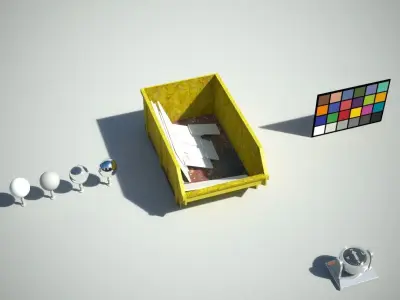 Skip or dumpster Low-poly 3D model