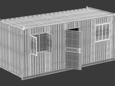 Office Container 20ft 3D model