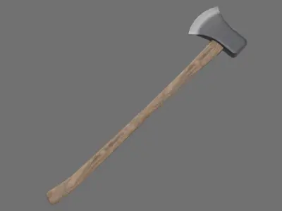 Axe 2A Low-poly 3D model