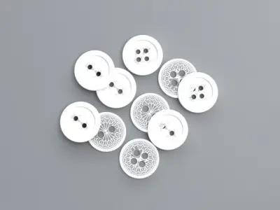 Buttons 3D model