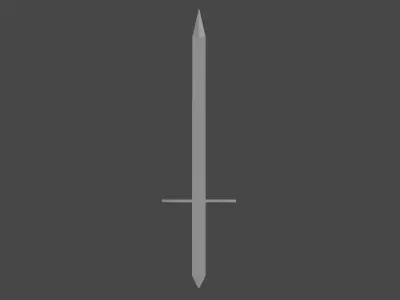 Low Poly Sword - Game Ready Free low-poly 3D model