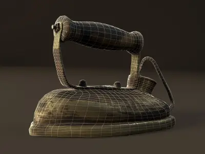 Antique Electric Iron - Photogrammetry 3D model