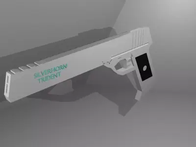 silverhorn trident Low-poly 3D model