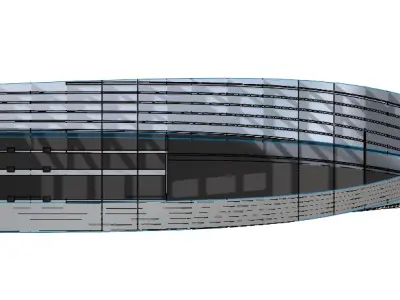 Ship hull 3D model