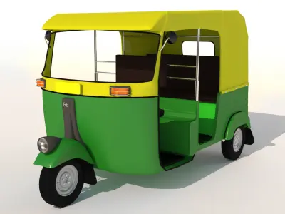 The Auto Rickshaw 3D model