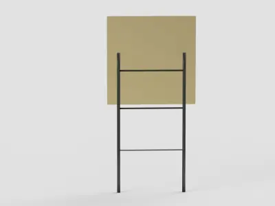 Advertising Board  street stand mockup 3D model
