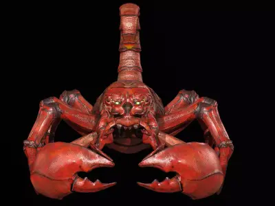 Low-poly model Scorpion Low-poly 3D model