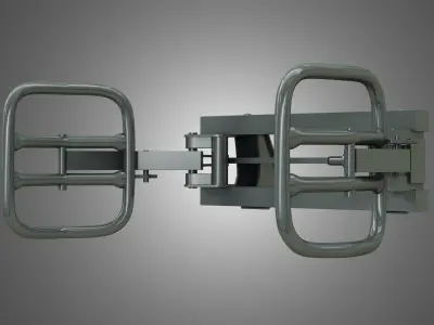 Wrapped Bale Handler - Front Loader  3D model