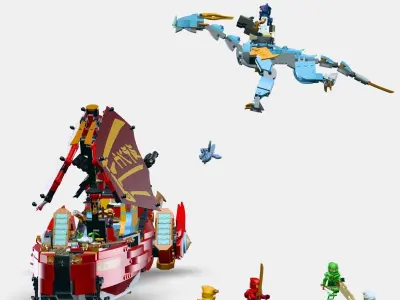 LEGO NINJAGO Destinys Gift - Race against time 71797 Low-poly 3D model