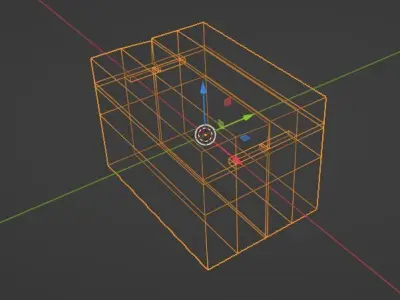 Simple box approx 30 cm x 20 cm 3D model