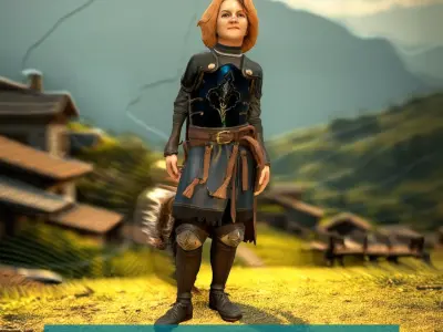 Valiant Knight Armor model pack Low-poly 3D model