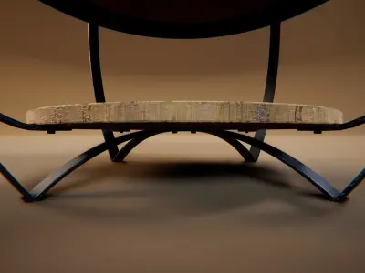 Coffee Table 9 Low-poly 3D model